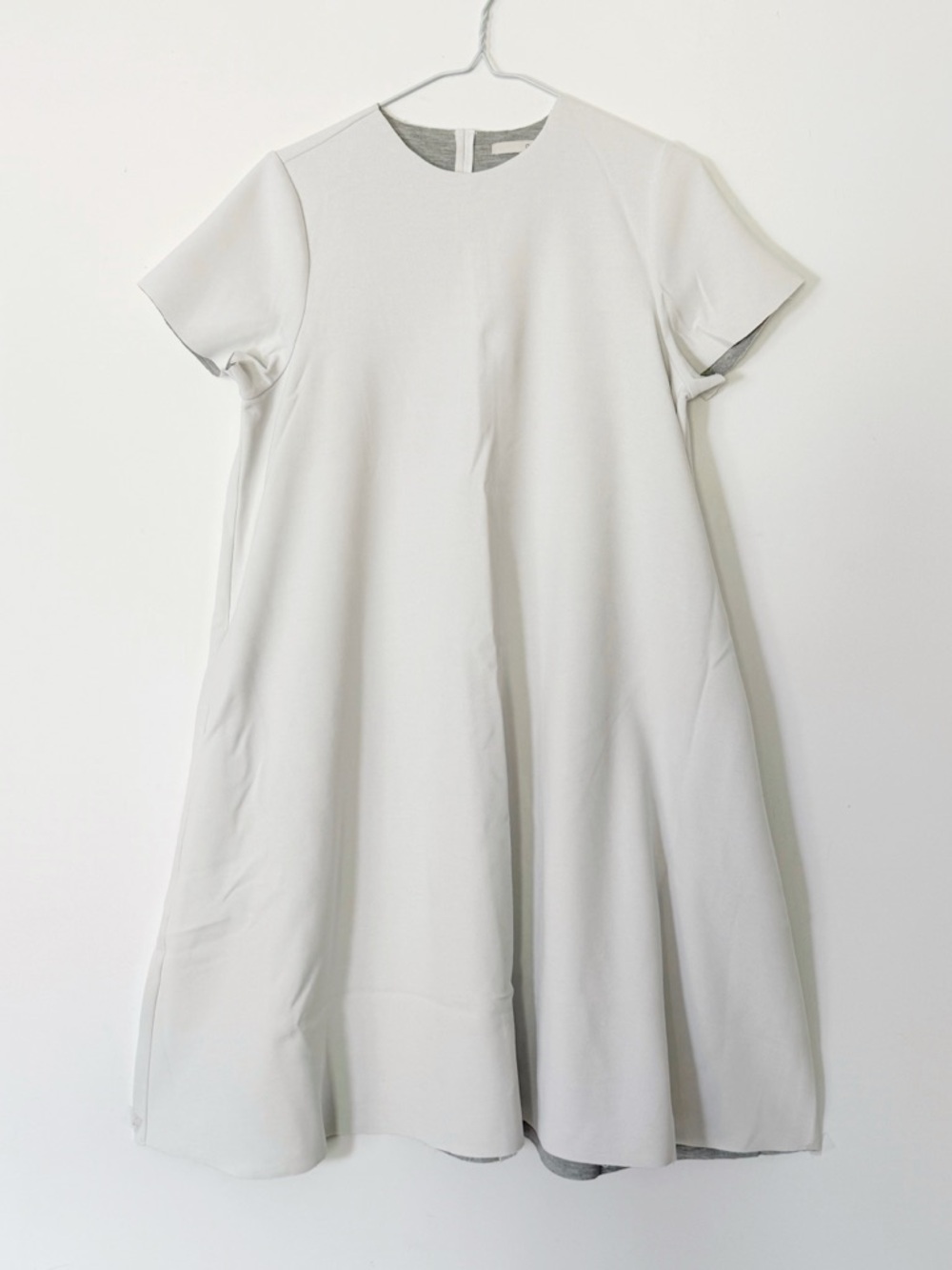 Oak + Fort Woman White A-Line relax Fit Swing Dress XS Minimal Classic Preppy